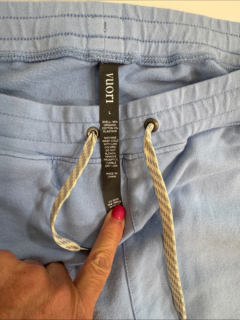 Vuori Light Blue Women's Jogger Pants - Picture 3 of 5
